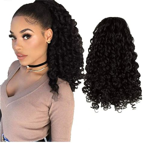 drawstring ponytail hair extensions|More.